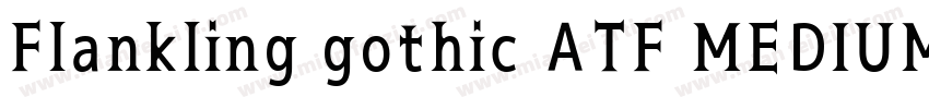 Flankling gothic ATF MEDIUM字体转换